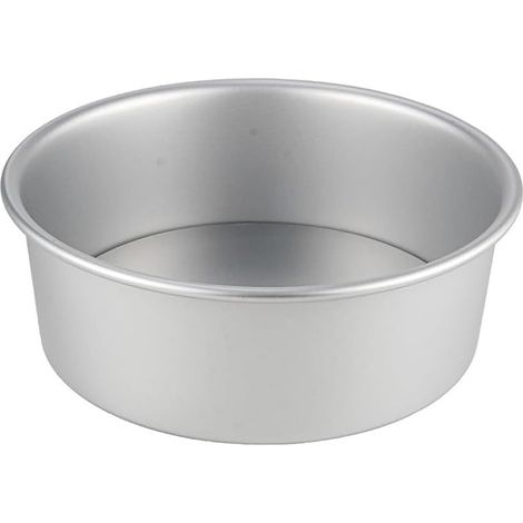 Molde redondo para tarta de queso de 20 cm con base desmontable, molde para bizcocho chiffon de aluminio anodizado. (1/5)