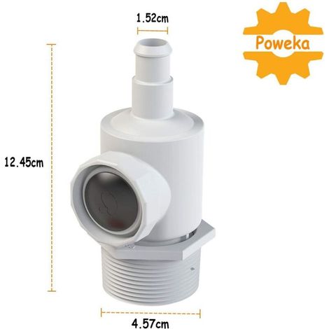 9-100-9001 Ensemble de connecteur universel de montage mural compatible avec Polaris 180 280 380 Robot nettoyeur de fonds Piscine avec 9-100-3105 lave-glace de queue de tuyau de balayage (1/3)