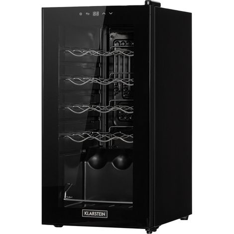 Klarstein Shiraz 15 Slim Uno Vinoteca 44l panel de control táctil de 5 a 18 °C