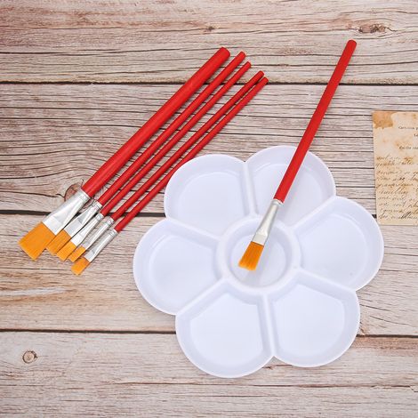 30 Pinceaux Aquarelle Professionnels en Nylon, Manche Plastique Durable pour Artistes (1/5)