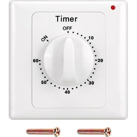 60 Min Compte à rebours Minuterie AC 220 V Bouton de Commutation Style Électronique Mécanique Compte à rebours Minuterie Prise Minuterie (1/5)