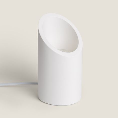 Tischlampe aus Gips Rise Uplighter Weiß