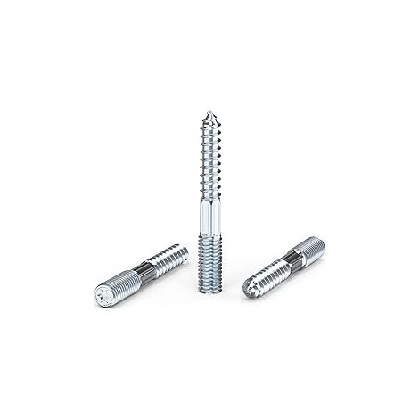 Torx M8 Double Thread Screws, M8 x 60 mm, TX25 Double Thread Screws, Wood Screws, Steel (1/5)