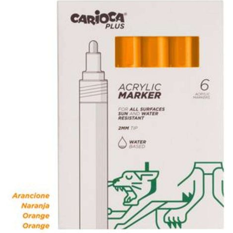 CARIOCA  MARACATORE ACRILICO ARANCIO  45218/08 x6