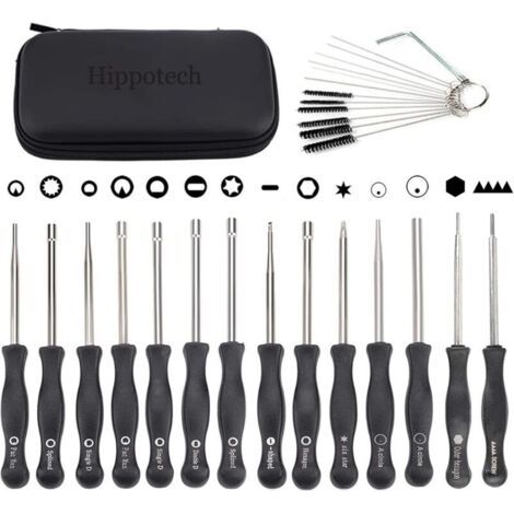 Hippotech Lot de 14 outils de réglage de carburateur avec vis Vis à tête hexagonale pour petit moteur à 2 temps pour Poulan Remplacement pour Husqvarna pour STIHL pour Echo tronçonneuse Trimmer