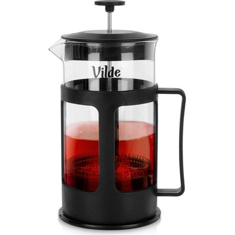 Caffettiera e teiera in vetro con pistone da 1 l (1/5)