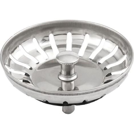 Lot de 2 Bouchon Evier Cuisine 80mm – en Acier Inoxydable 304 SS Anti-Corrosion pour Bonde Evier 80mm - Filtre, Crépine Cuisine Meilleur pour Vidange et Antiblocage (1/5)