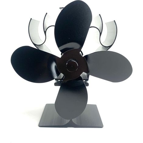 Ventilateur de cheminée-LT375 puissance thermique aucune alimentation requise résistance aux hautes températures 4 lames 152mm × H184mm (1/5)