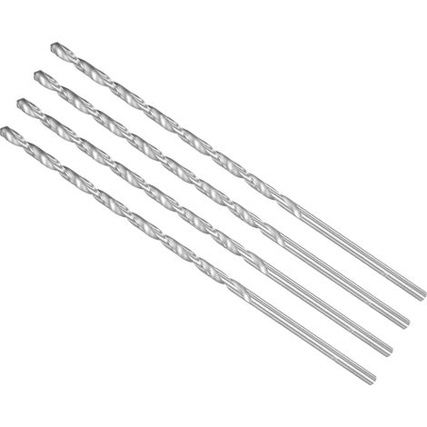 Extra Longue Torsion Perceuse Mèche 4mm Dia 160mm Longueur HSS 4pcs (1/5)
