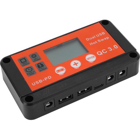Contrôleur solaire MPPT à double port USB avec réglage intelligent, charge adaptative 12 V/24 V et écran LCD pour batterie gel scellée 100 A (1/5)