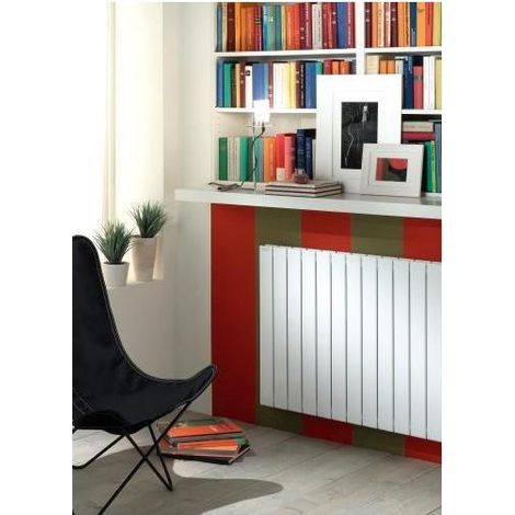 Acova – Radiateur eau chaude en acier 708W – Double à élément horizontal – Retour réversible – Raccordement 4 orifices 1/2'' – SHXD070059