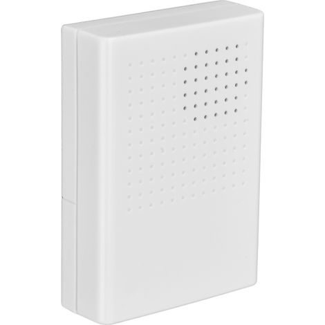Sonnette électronique filaire 12 V, sonnerie Dingdong 90 dB, blanche, contrôle d'accès pour hôtels et maisons