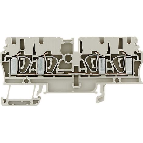 Weidmüller 1608570000-1 Durchgangsreihenklemme Zugfeder Dunkelbeige 1 St.