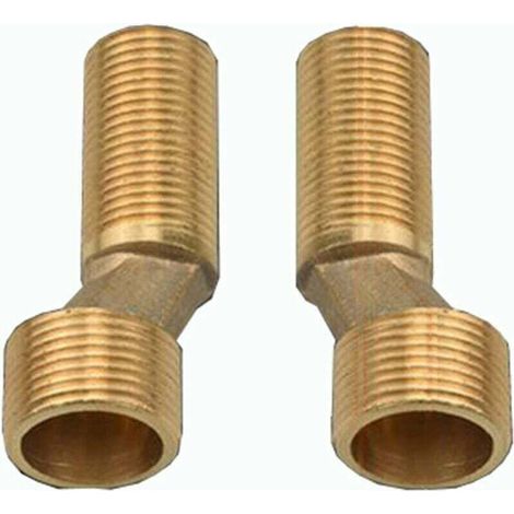 Offset-Anschluss Badewannen-Duscharmatur, Messing-Winkelreduzierstück, verstellbarer Schwenkarm, Offset-Anschluss 1/2" 3/4", Offset-Anschluss 2/2" 3/4", Gold-Crezuo
