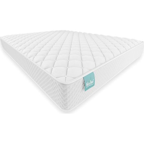 Nalui Colchón Viscoelástico 67x180x15cm Blanco One 20 Firmeza Media-Alta y Grosor 21cm. Tejido 3D y Multicapa 8 Airsoftpro, Fabricado en España (1/5)