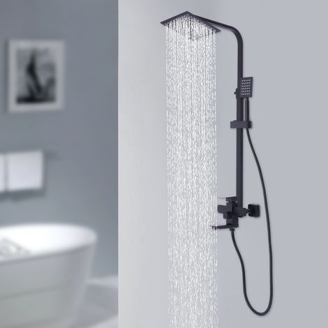 20cm Edelstahl Komplettes Duschsystem Duscharmatur Regendusche Shower Set (1/5)