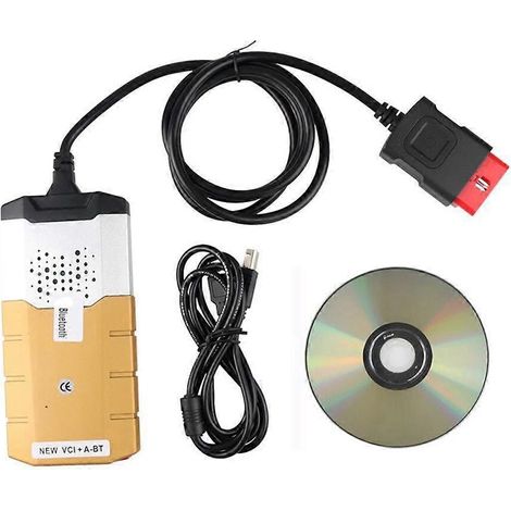 Kit d'outils de diagnostic 2020.2 3 DVD logiciel Câble USB 9.1 Doré-- (1/5)