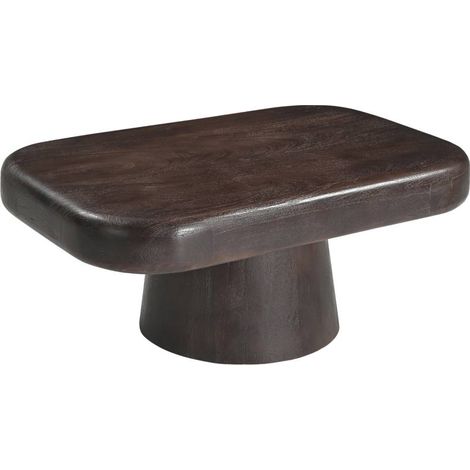 Table basse en bois de manguier foncé Liriel (1/5)