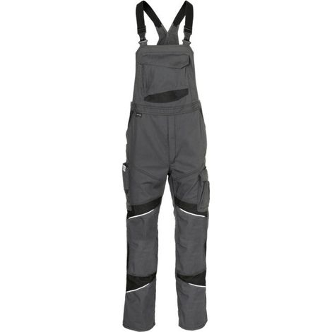 [NEUWERTIG] B-Ware Kübler Latzhose Arbeitskleidung Hose Activiq Baumwolle Anthrazit Schwarz 54 (1/2)