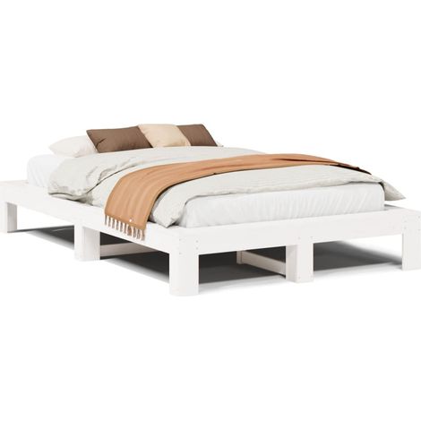 Maison Exclusive - Letto senza Materasso Bianco 120x190 cm Legno Massello di Pino