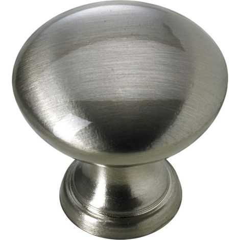 Hettich Möbelknopf Aluminium Edelstahl-Optik Ø 30,0 mm - 1 Stück Möbelknopf