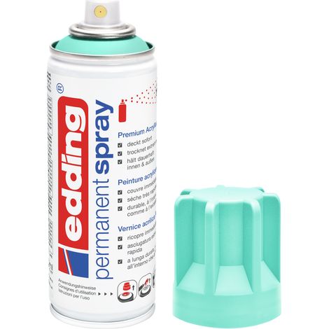 Edding - Bombe de peinture aérosol E5200 bleu turquoise mat - Spray 200ml – Séchage rapide, résiste aux intempéries (1/5)