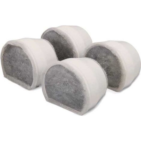 DRINKWELL 4 filtres de rechange au charbon pour fontaines Avalon et Pagoda - Pour chat et chien