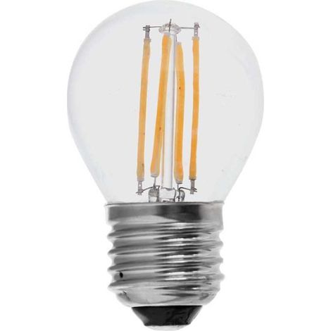 V-TAC VT-1980 Lampadina led sfera 4W trasparente filamento E27 G45 luce bianco caldo 3000K - 214306