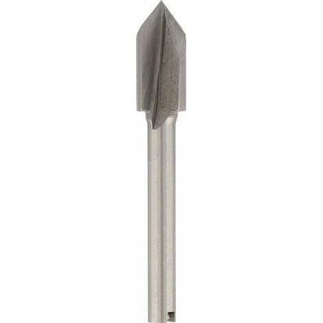 Dremel Fräser (HSS) 6,4 mm, V-Nut spitz