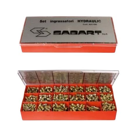 Kit 575 ingrassatori assortiti per pompa ingrassaggio