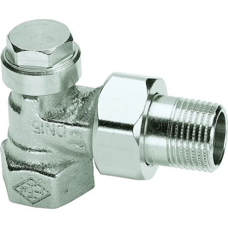 HEIMEIER Racor Regulux forma de esquina, DN 10, bronce rojo niquelado, 0351-01.000
