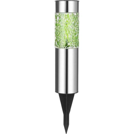 Lampe solaire mosaïque au sol, piquet de terrasse, allée, décoration extérieure verte (1/2)