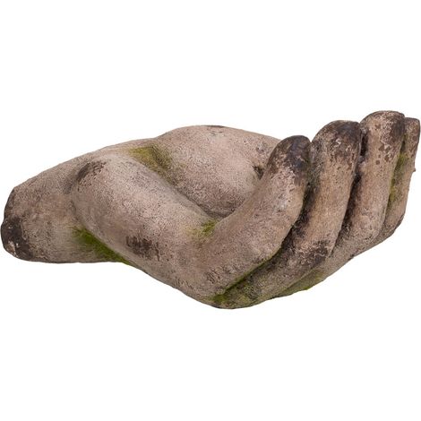 Mano decor de magnesio color piedra, 30x18x14h cm (1/5)