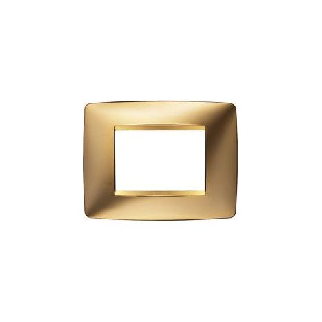 Placca One 3P Oro ( GEWISS cod. GW16103MO )