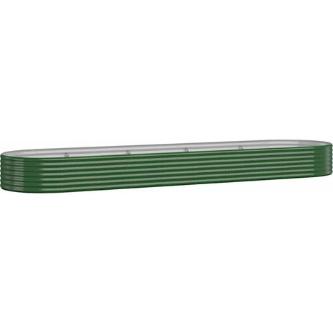 Maison Exclusive - Hochbeet Verzinkter Stahl 396x100x36 cm Grün (1/5)