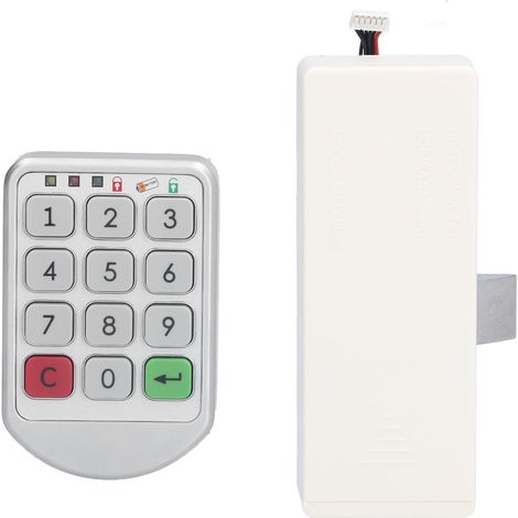 Serrure électronique multifonctionnelle à code intelligent pour armoires de sauna, classeurs et bureaux (1/5)
