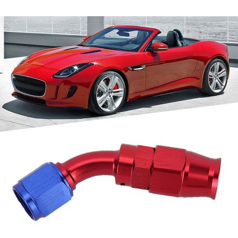 AN6 Schlauchanschluss mit Schwenkgelenk für Kühlöl und Kraftstoff, Adapter für Teflon 45° (1/5)