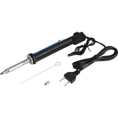 Elektrischer Lötkolben, Entlötgerät mit hoher Saugkraft für Leiterplatten, kleine elektronische Bauteile, einhändiger mittelgroßer Lötstift, blau(EU)
