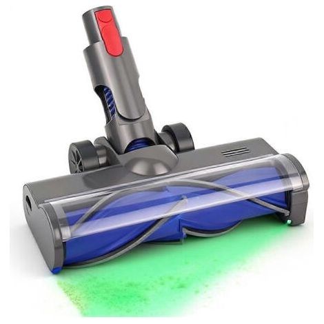 Brosse d'aspirateur Roborock H6 H7 en forme de V avec poils turbo et phares pour sols durs et moquettes. (1/5)