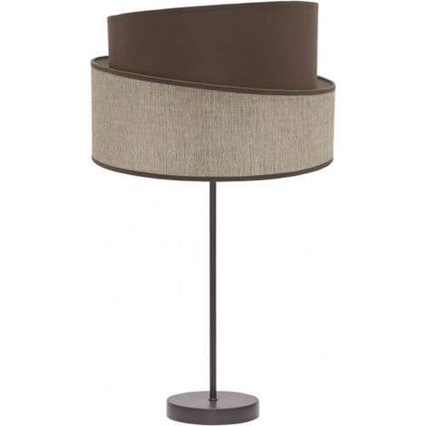 Lampada da Tavolo Alta Hara 1xe27 Marrone/marrone 66x35x35 Cm