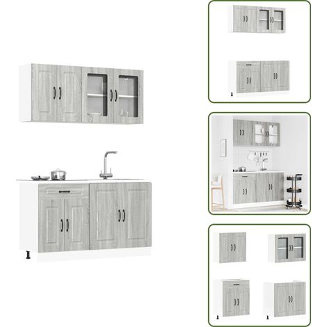 Ensemble d'armoires de cuisine 4 pcs Kalmar bois d'ingénierie - Ensemble D'armoires De Cuisine - Ensemble D'armoires De Cuisine - Ensemble D'armoires - Armoire De Cuisine (1/5)