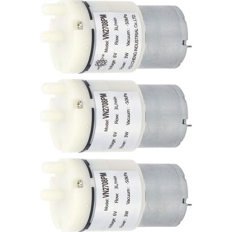 Wakects Micro Pompe à Air Mini Vide Membrane DC 6V 3W 3L Min (1/5)
