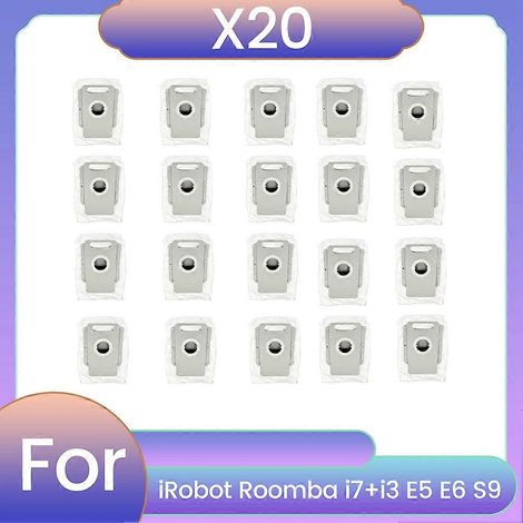 Lot de 20 sacs à poussière pour aspirateur I7+I3 E5 E6 S9 - Pièces détachées - Accessoires de nettoyage ménager efficaces