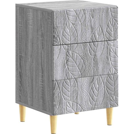 Nachttisch Grau Sonoma 43 x 39,5 x 66,5 cm Holzwerkstoff vidaXL