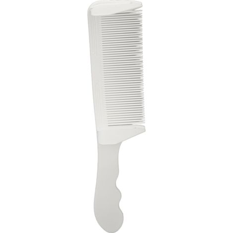 Peigne de Coiffure Professionnel en S pour Coupe Homme et Barbier, Blanc (1/5)