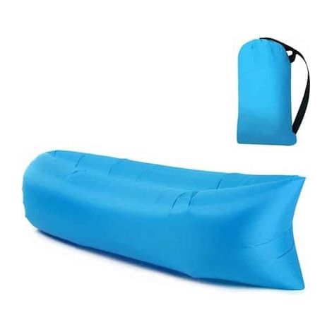 Fauteuil gonflable Air Bean pour la plage, le jardin ou les festivals (bleu) (1/5)