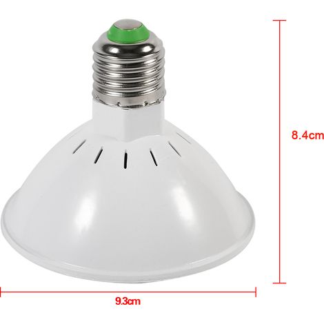 Lampe de croissance LED E27 24W 200 LED pour plantes hydroponiques floraison spectre complet lumière végétale hydroponie culture serre E27 (1/5)