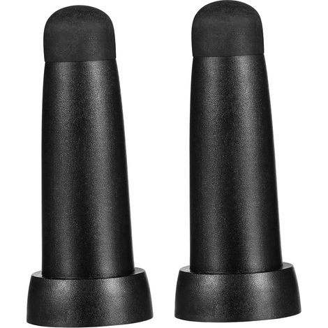 Lot de 2 embouts de parapluie à long manche, embouts de rechange en caoutchouc antidérapants, housses de protection pour canne et parapluie, faciles à installer (1/5)