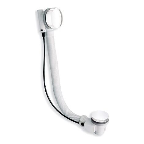 Vidage baignoire à câble 57cm automatique Blanc Mat - CRISTINA ONDYNA VB41724