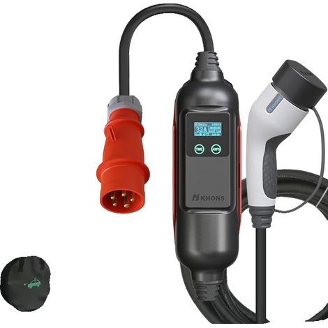 Ladegerät für Elektrofahrzeuge, 22 kW Leistung, einstellbarer Strom 32 A, 22 kW, 32 A, Drehstrom (1/2)